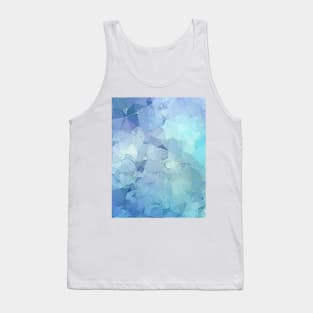 THE BLUE GEOMETRIC MODERN TRENDY COOL ABSTRACT PATTERN Tank Top